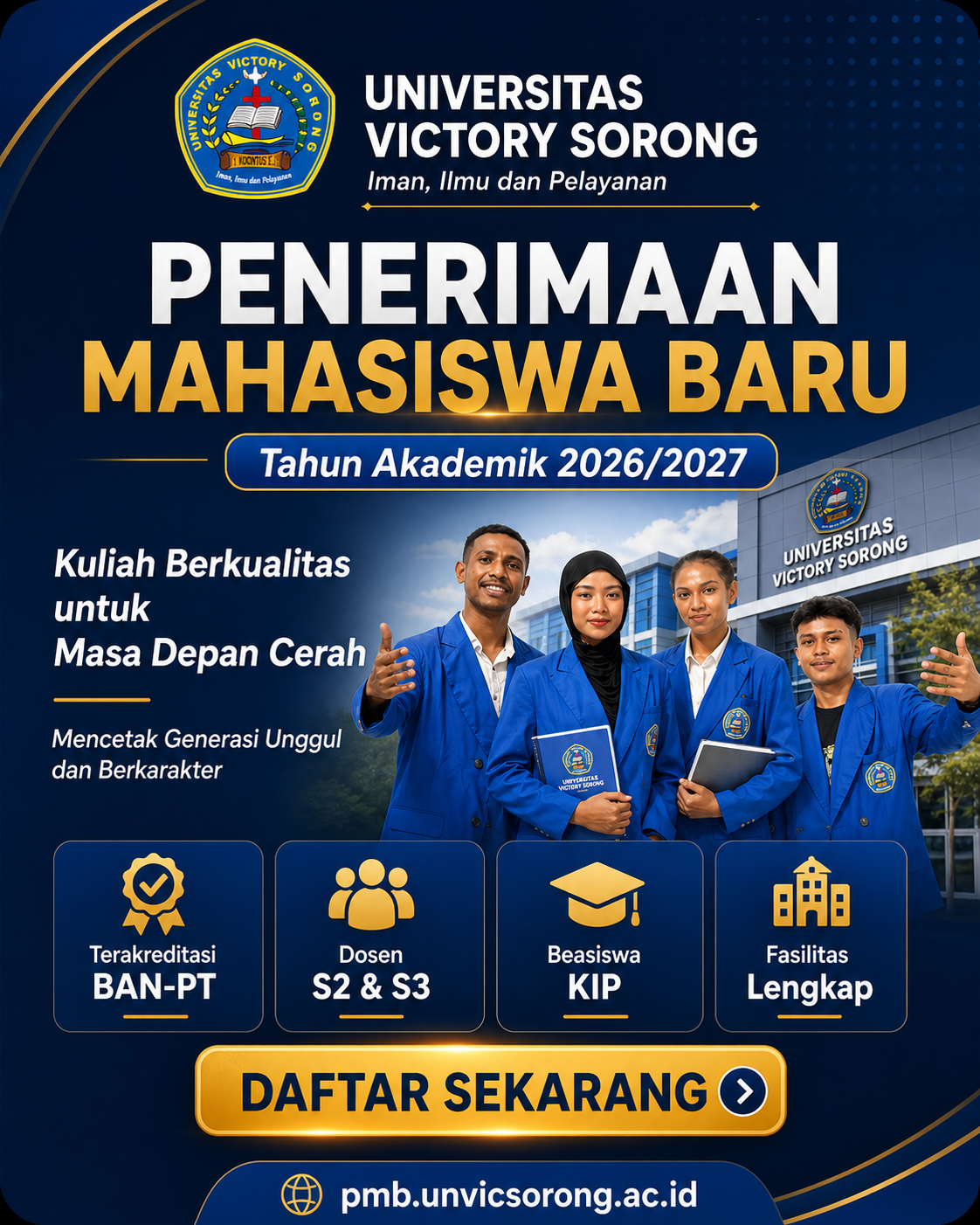 PMB Universitas Victory Sorong 2026/2027